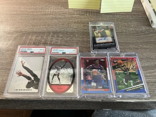 NBA Basketball Card Lot Michael Jordan PSA 10 Giannis /15 VJ Edgecomb Rookie