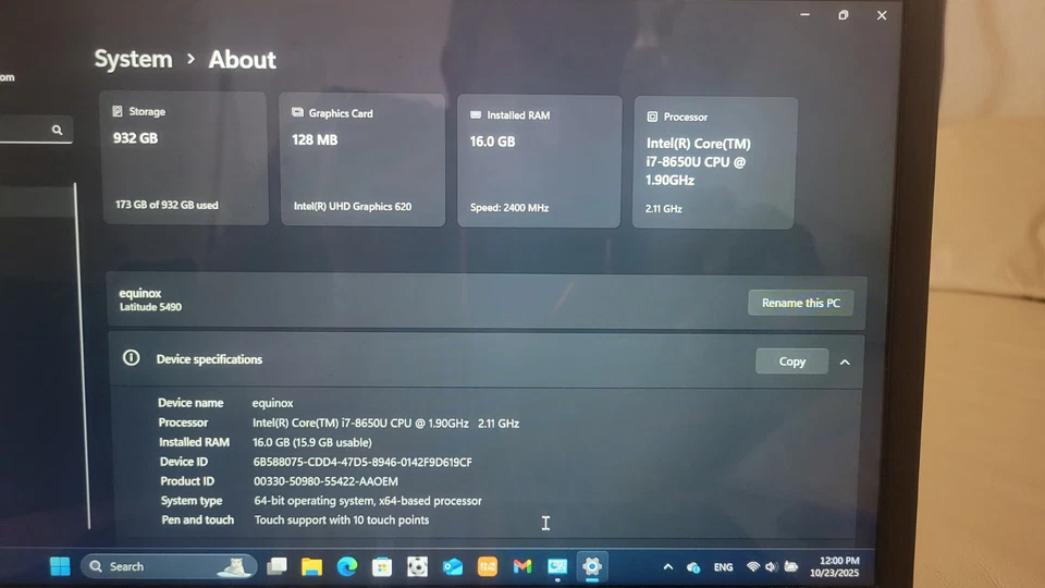 Computadora portátil Dell pantalla táctil  Foto 2 de 4