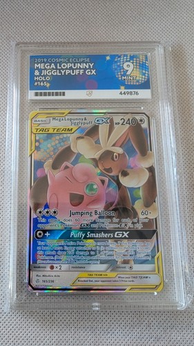 Mega Lopunny & Jigglypuff-GX graded ACE 9 for sale on eBay