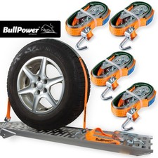 4x BullPower Spanngurte Auto Zurrgurte PKW Reifengurte mit Ratsche 35mm 3000kg