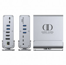 15-in-1 USB-C Hub Docking Station 4K Triple D...