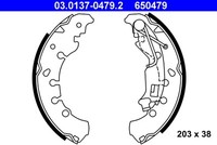 Bremssatz 03.0137-0479.2 ATE FüR Fiat Opel Lancia CitroËN Peugeot
