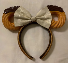 ¡OREJAS DE MINNIE MOUSE DISNEY CHURRO!  ¡MERCANCÍA GENUINA DE DISNEY PARK! CHOCOLATE DIP