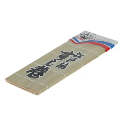 Thunder Group BASR095JP 9-1/2'' x 9-1/2'' Flat Bamboo Sushi Roller