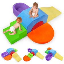 6-Piece Soft Foam Climbing Blocks for Toddlers  Babies   Indoor Baby Climbin...