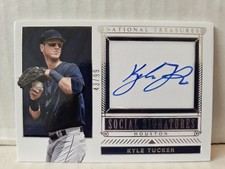 Kyle Tucker 2019 Panini National Treasures Social Signatures Auto /99 Rookie