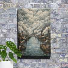 Paul Signac Port of Rotterdam Wall Art Framed Canvas Print
