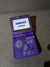 Clear GameBoy Advance SP V3.0 IPS LCD Custom Handheld Console Nintendo USA Built