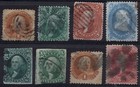 [AC35] USA 1861-69 Selection of 8 classic stamps ALL SPACE FILLERS — photo 1