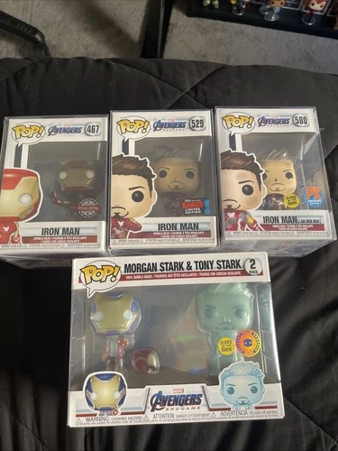 Funko Pop! Vinyl: Marvel Avengers Endgame Iron mans #467 #529 #580 2 Pack Starks