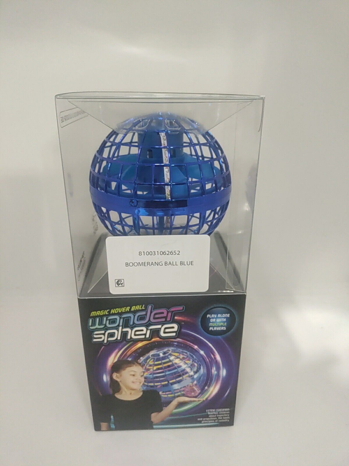 Wonder Sphere Magic Hover Ball- Purple Color- Skill Level Easy- STEM  Certified, Novelty and Gag Toys, Indoor and Outdoor Play 