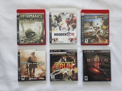 Sony PlayStation 3 Games (Lot of 6 pcs.) FREE SHIPPING  Diablo 3 Need For Speed 