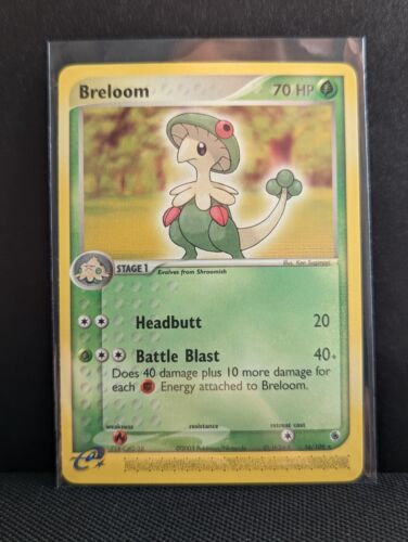 Pokémon Breloom 16/109 EX Ruby & Sapphire R LP (Never Played) - Picture 1 of 3