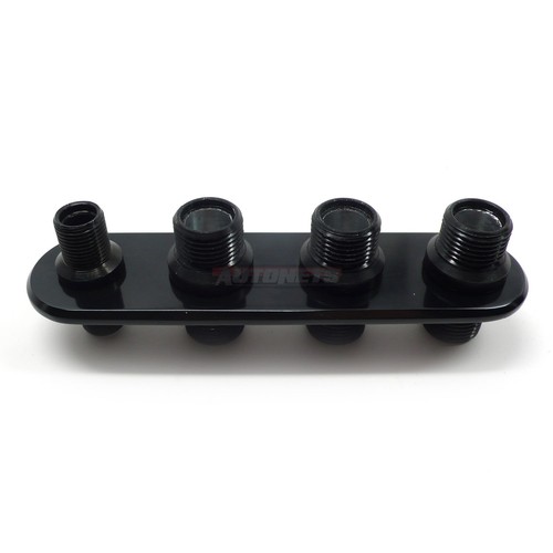 Accesorios de mamparo de aire acondicionado/calentador de firewall negro aluminio de 4 puertos aire acondicionado - Imagen 2 de 3