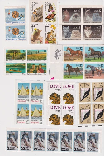 US DISCOUNT POSTAGE 100 x FIRST CLASS LETTER RATE IN TWO STAMP COMBINATIONS