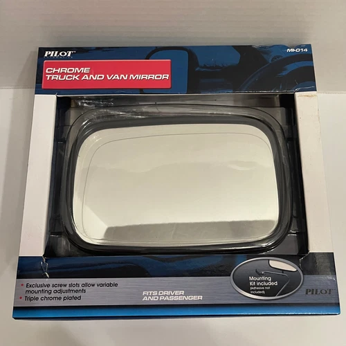 Pilot Automotive Chrome Truck And Van Mirror MI-014 Mounting Kit Included - NEW
