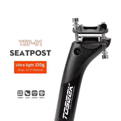 Carbon Seatpost Light Weight 27.2 31.6mm Matte Black MTB Road Bike Seat Post