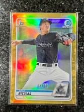 2020 Bowman Draft Chrome Gold Refractor /50 Kyle Nicolas #BD-64 (436) Marlins