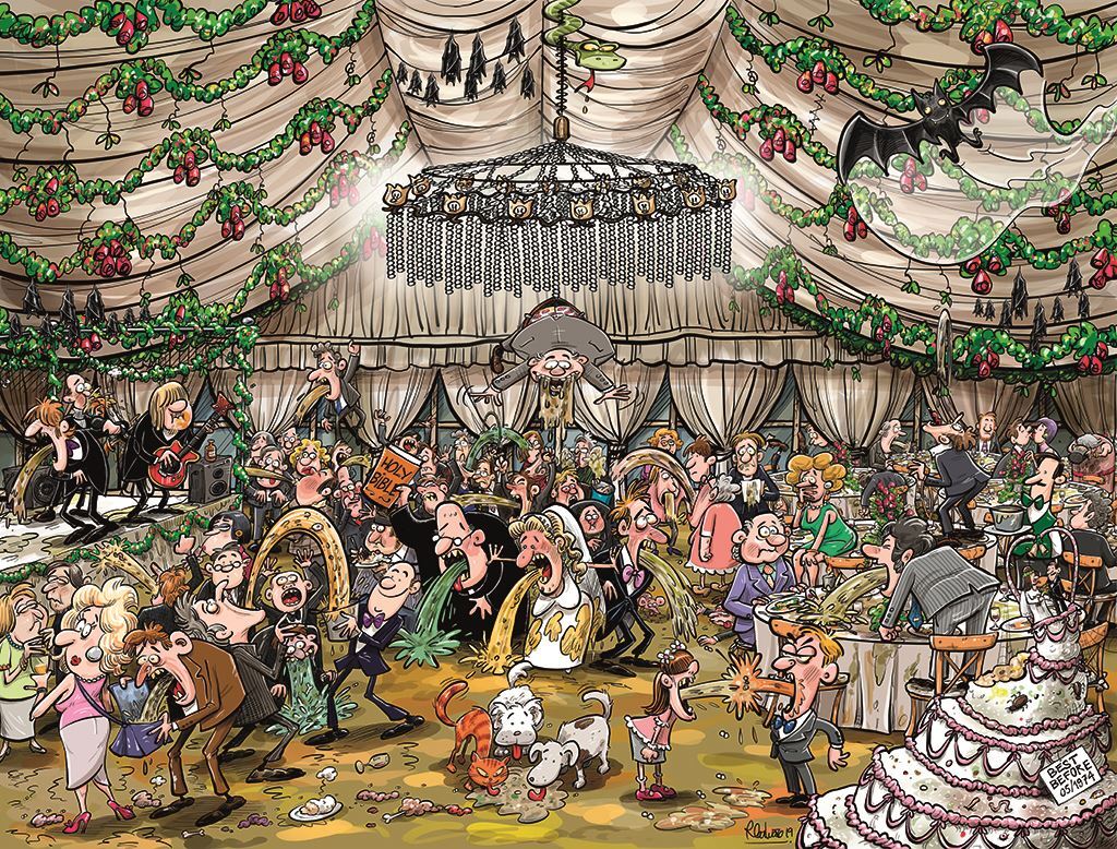 Chaos at the Wedding Reception 500 Piece Jigsaw Puzzle- Chaos no.16