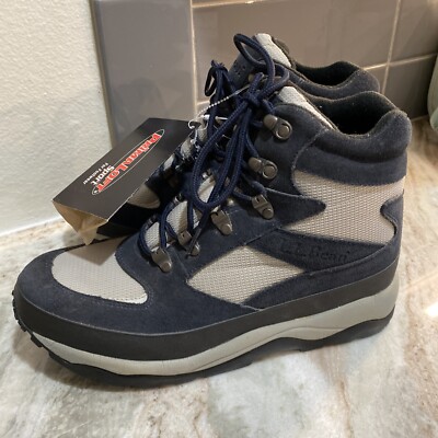 L.L. Bean Men Sz 10 M Primaloft  Hiking Boots 1998 NOS Blue Gray