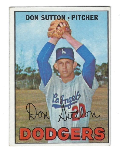 1967 Topps - #445 - Don Sutton - Los Angeles Dodgers - Not Graded