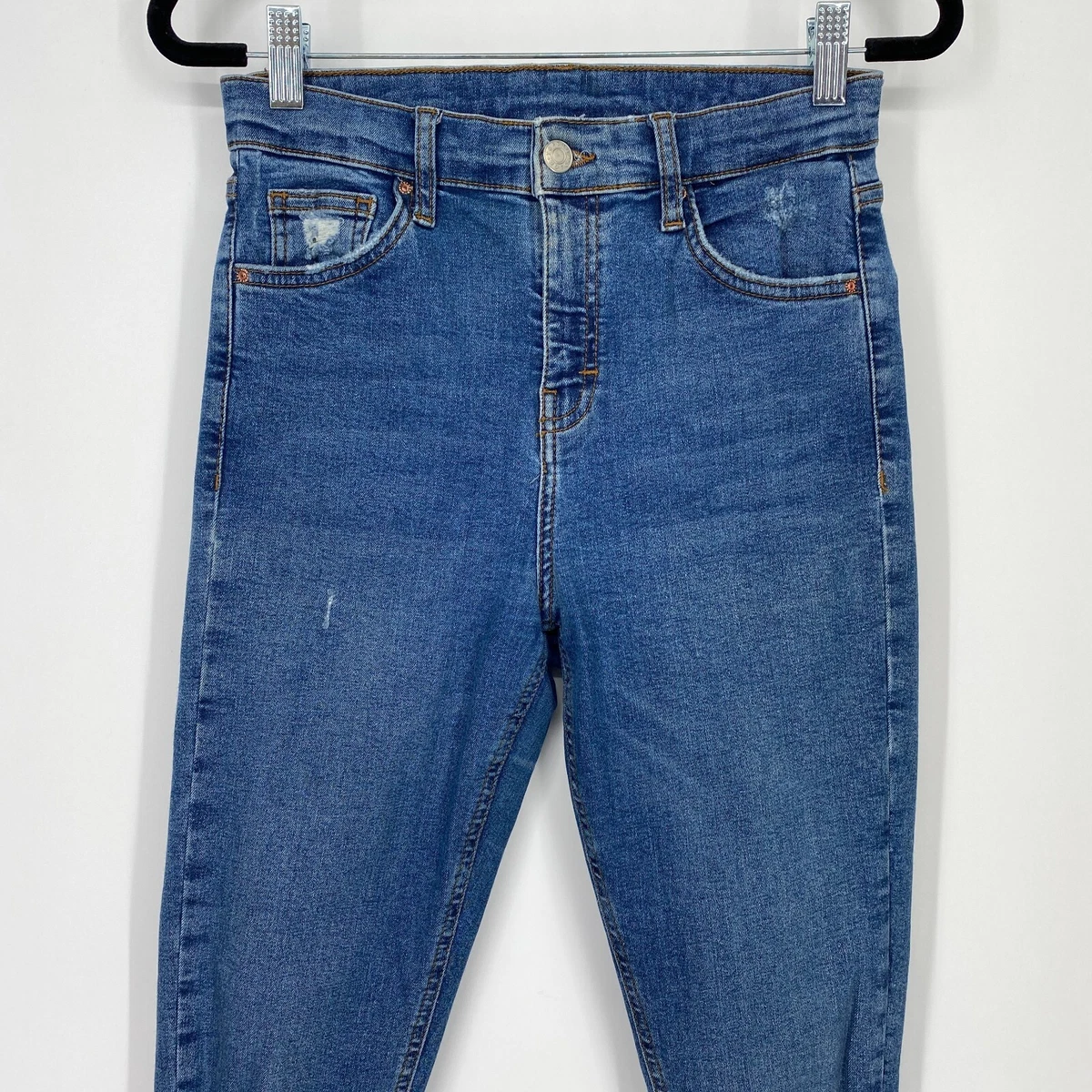 Topshop Moto Skinny Fit Jeans Women s 28 High Rise Stretch