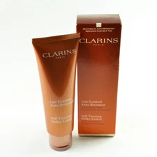 Clarins Self Tanning Milky Lotion With Fig Extract - Size 125mL / 4.2 Oz. New