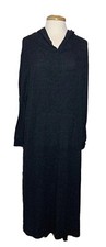 Joyspun Dress Womens 2X Gray Ribbed Comfort Soft Casual 3/4 Sleeve Lounger Maxi