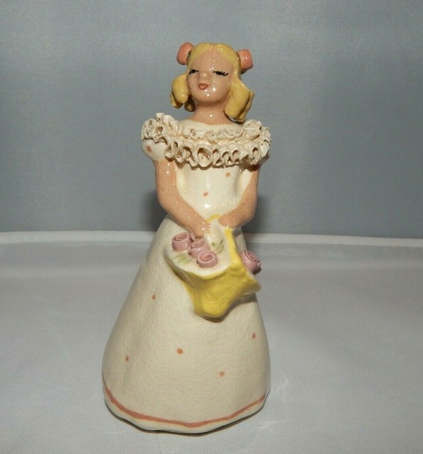 VTG 1940's Ynez California Pottery Lady Figurine "Julia" Porcelain Ceramic Lace eBay
