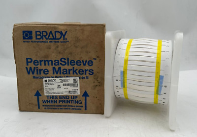 BRADY 2HT-187-2-WT-S PERMASLEEVE HIGH TEMPERATURE HEAT SHRINK LABEL ROLL