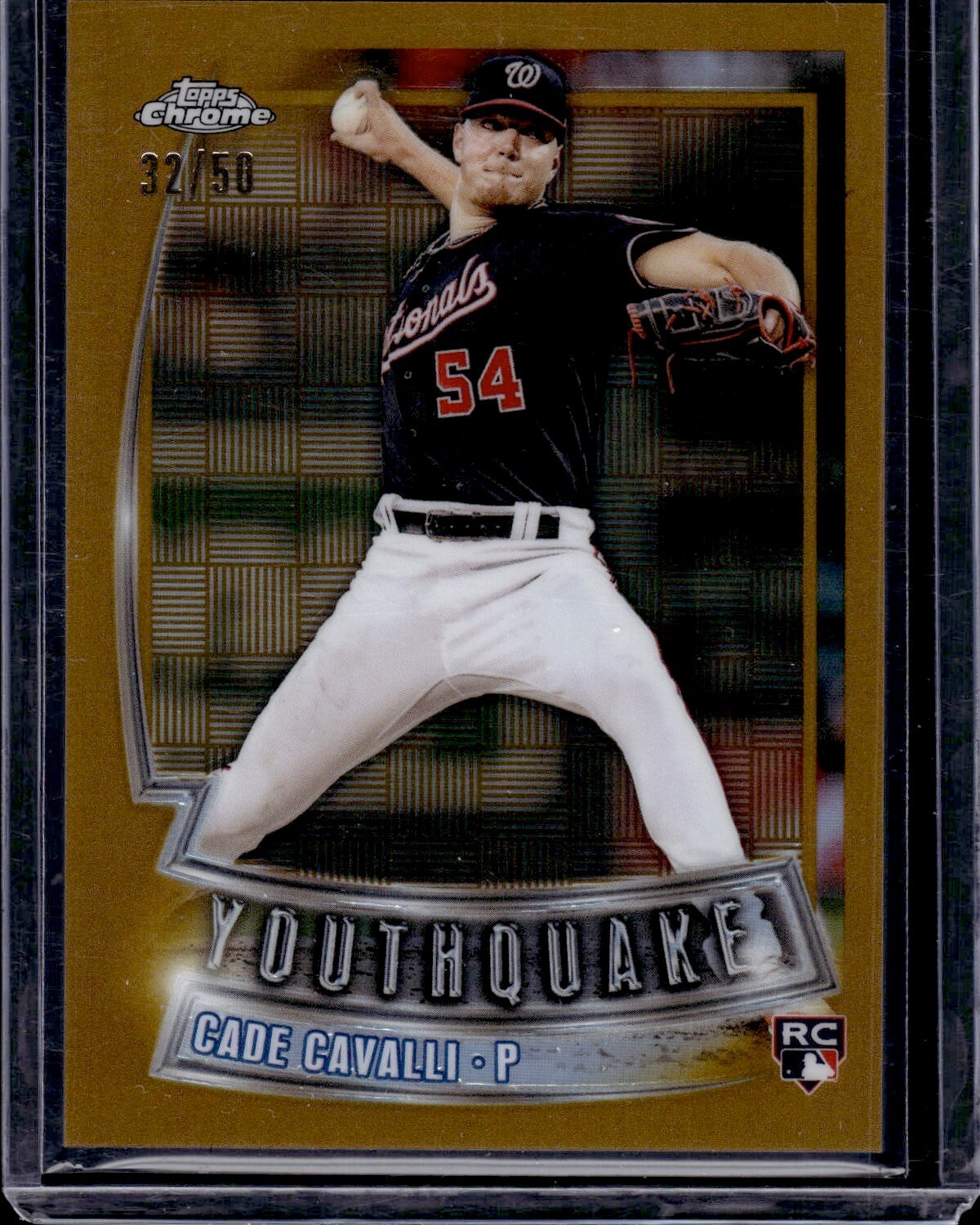 2023 Topps Chrome #34 CADE CAVALLI Youthquake Gold Refractor Rookie /50 RC SP