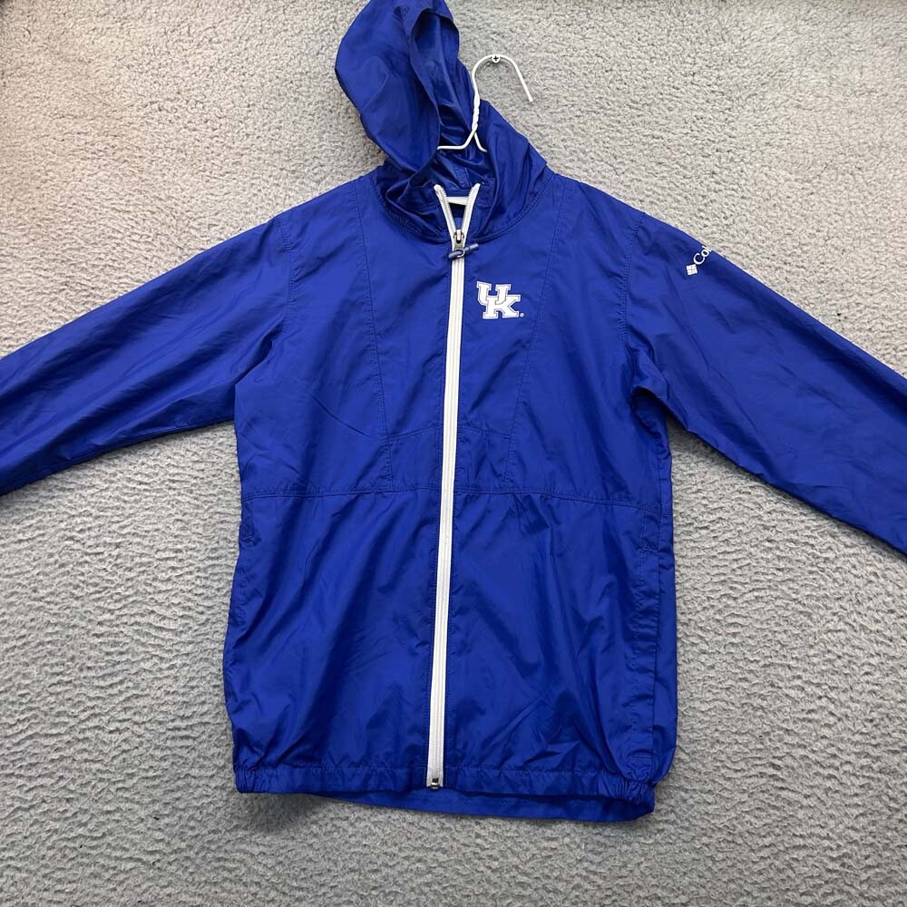 Kentucky Wildcats Columbia Rain Jacket Womens  Size Medium Runs Small Blue BBN