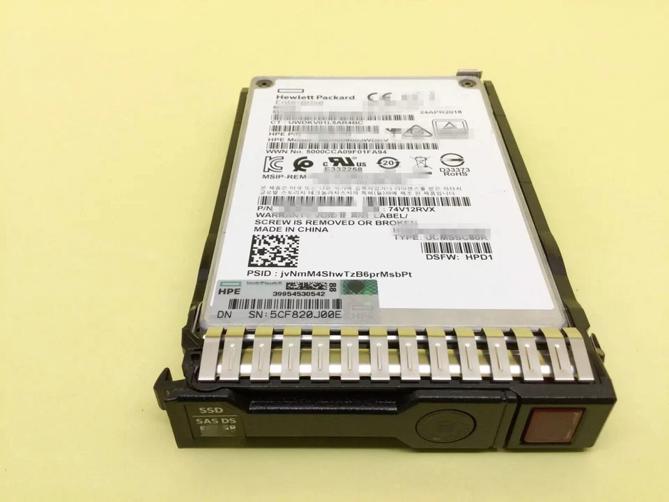 HPE 960GB SAS 12G 2.5" G8 G9 GEN10 Server SSD Replace P10448-B21 P10604-001 NEW - Image 2 of 2