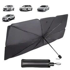 Car Windshield Sun Shade Foldable Umbrella Front Window Cover Visor Umbrella.