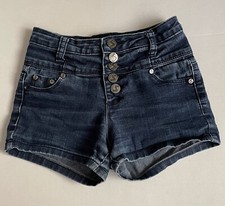 Scissor by Tractr Kids Blue Jean Shorts Youth Girls Sz. 8 Regular