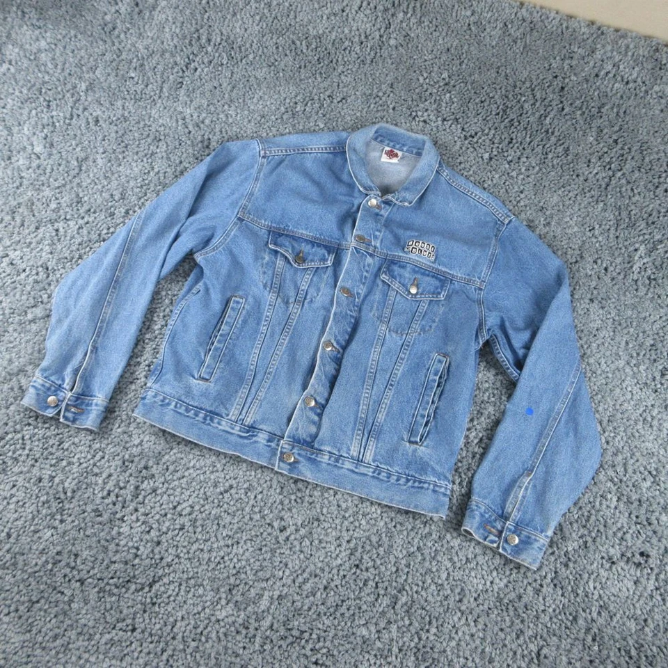 Chaqueta House Of Blues Para Hombre Grande 'Azul Denim Apliques Myrtle Playa Abotonada Foto 2 de 4