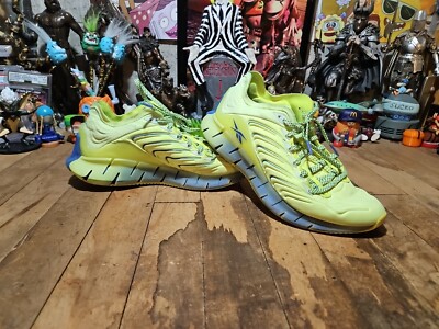 Reebok : Yellow Blue ZIG KINETICA / Unisex Size : 5 / pro Running Shoe / FX2461 