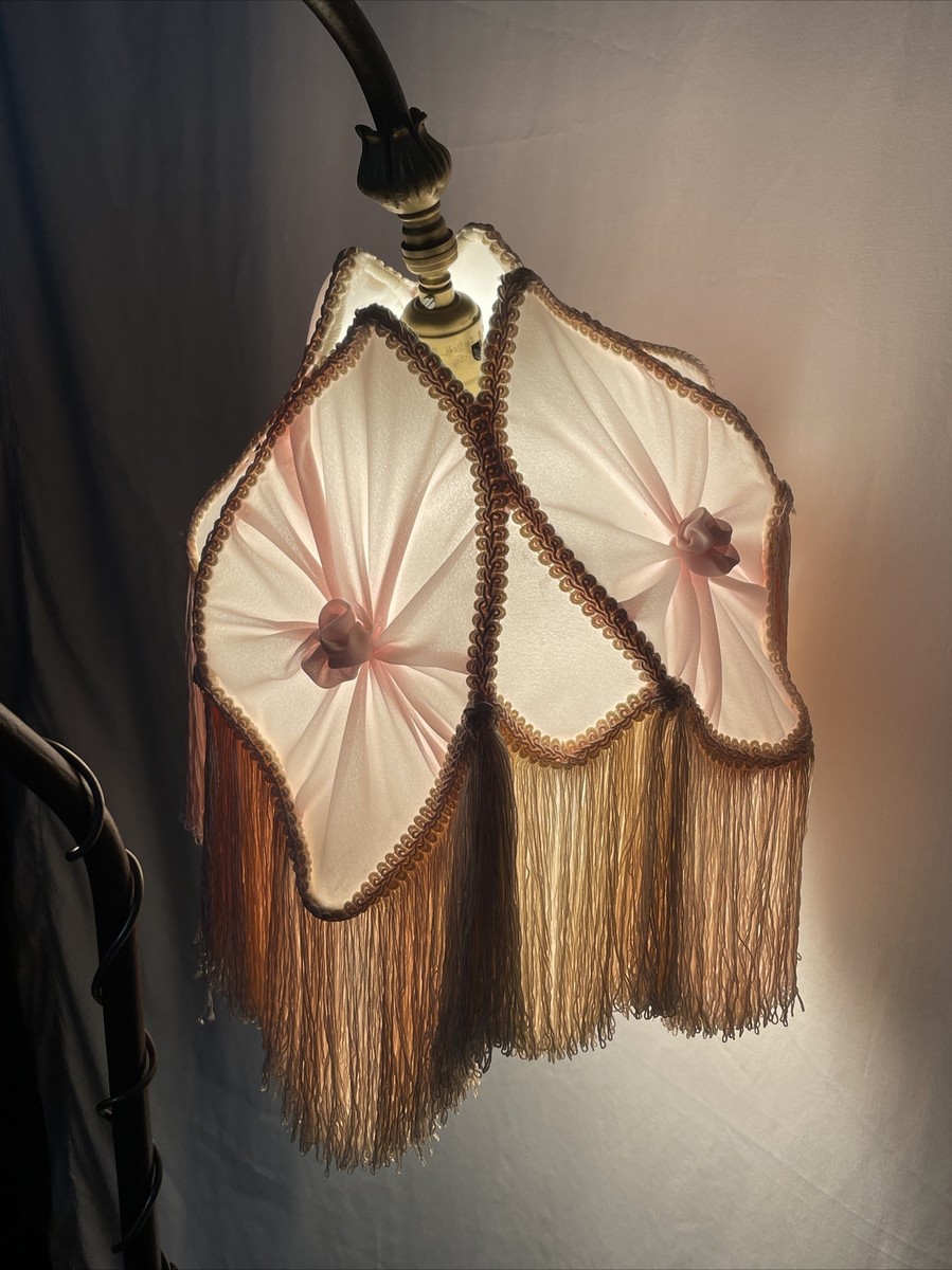 Handmade Uno Bridge Floor Lamp Shade Victorian Art Deco Pink