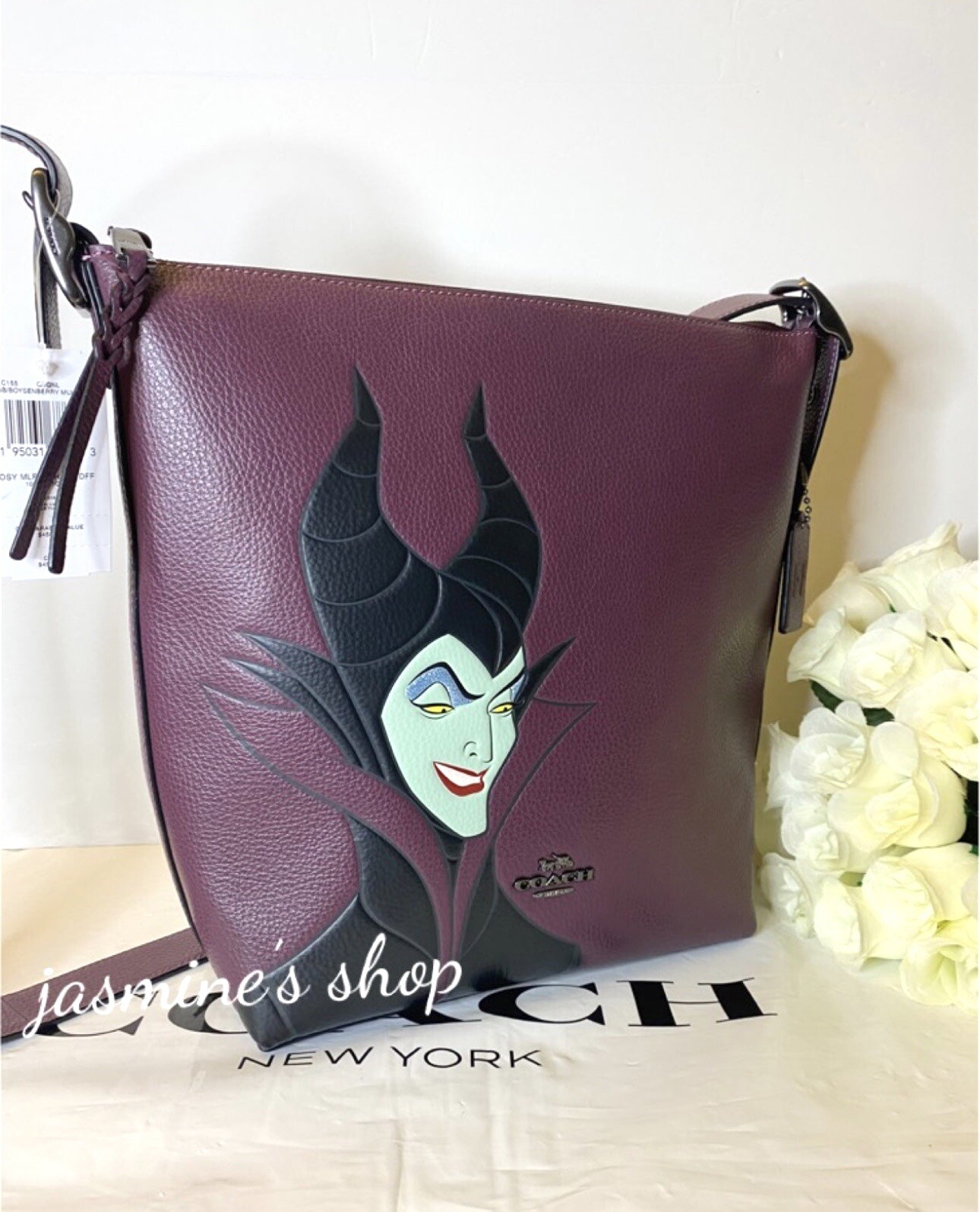 Disney X Coach Val Duffle With Maleficent Motif CC155 Wristlet Cc828