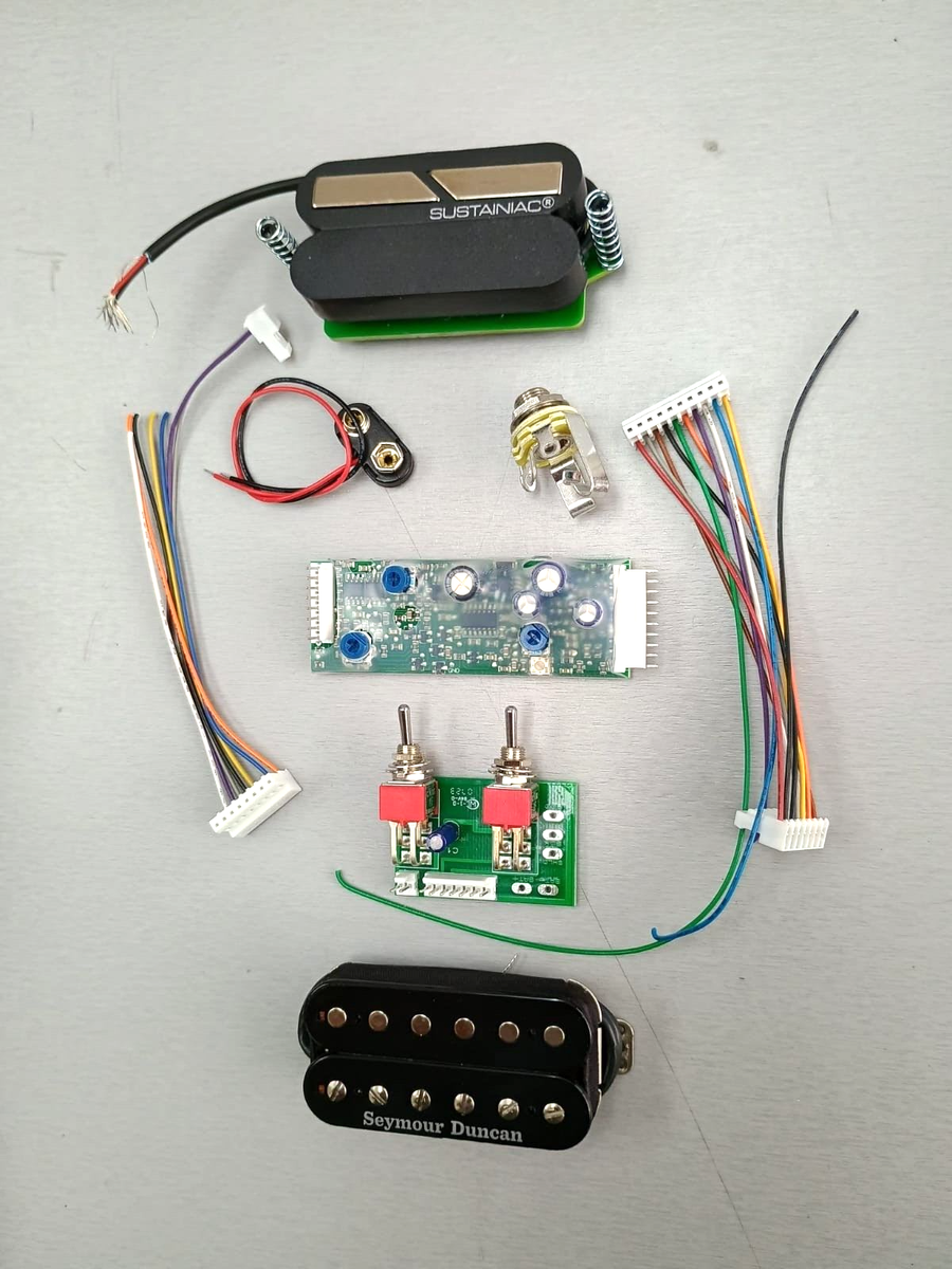 SUSTAINIAC STEALTH PRO KIT W/ SEYMOUR DUNCAN JB, AUX-TT BOARD