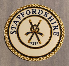 Nuevo Delantal Artesanía Masónica Desvestirse Insignia Staffordshire Provincial ADC