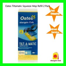 Oates Tiltamatic Squeeze Mop Refill 2 Pack - Fits Most Oates 2 Post Squeeze Mop