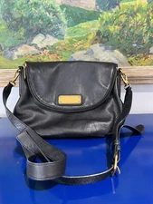 Marc by Marc Jacobs Natasha Black Leather Purse Cross Body Shoulder Work Wear