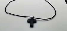 Gemstone Cross Rope Chain Necklaces in 15 Variations