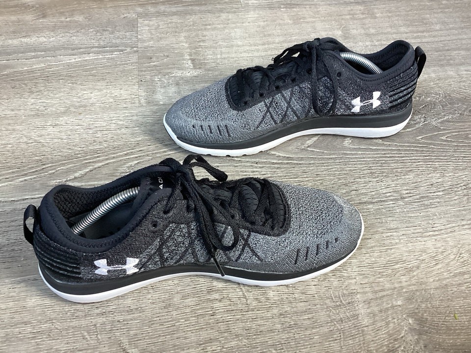 Under Armour Mens 8.5 Threadborne Fortis 1295734 Gray Running Shoes