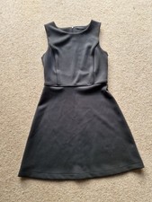 FABULOUS Women's MANGO Black Skater Dress Small Flattering Work Night Out