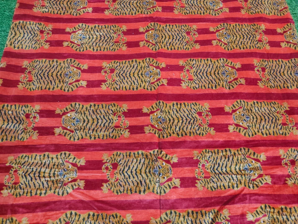 Indian Velvet Upholstery Fabric Sewing Running Fabric Animal Printed By The Yard - Image 3 of 4