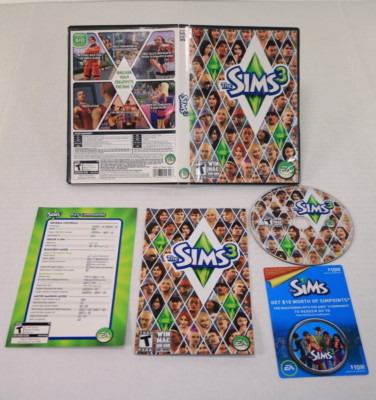 The Sims 3 Pc Computer Game CD Rom Windows / Mac video game 2009 Good See Pics
