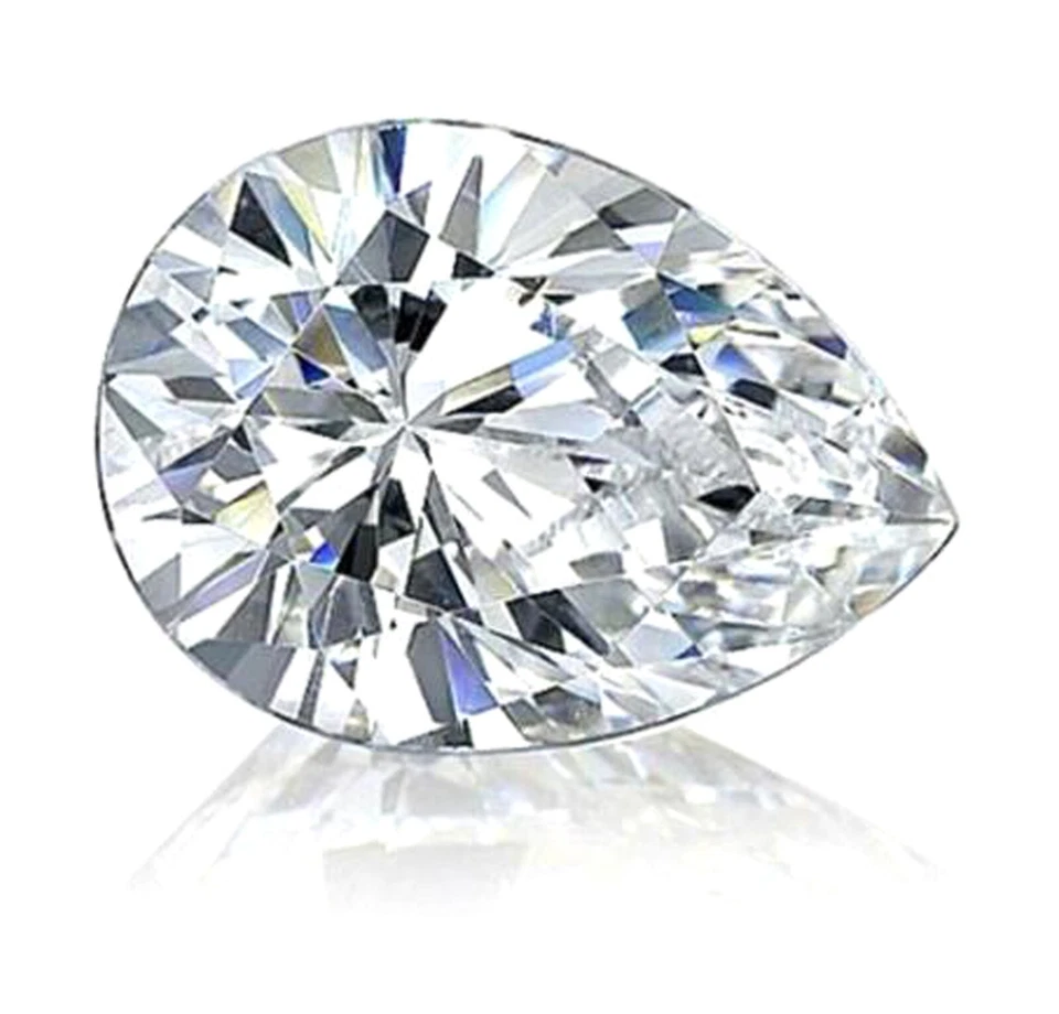 Lab-Grown 1.25 Ct Diamond Pear Shape Certified FL-Clarity CVD Loose Gemstone 4D - Image 3 of 4