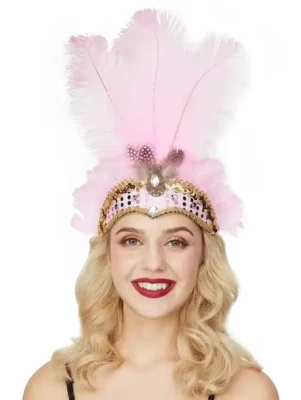 Karneval Kristall Krone Feder Kopfschmuck Mardi Gras Zubehör Damenmode HOT - Bild 1 von 4